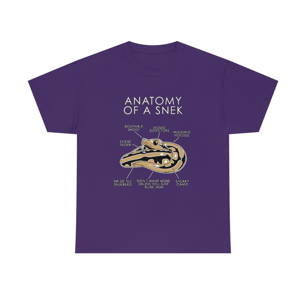 Snek Natural - T-Shirt T-Shirt Artworktee Purple S 