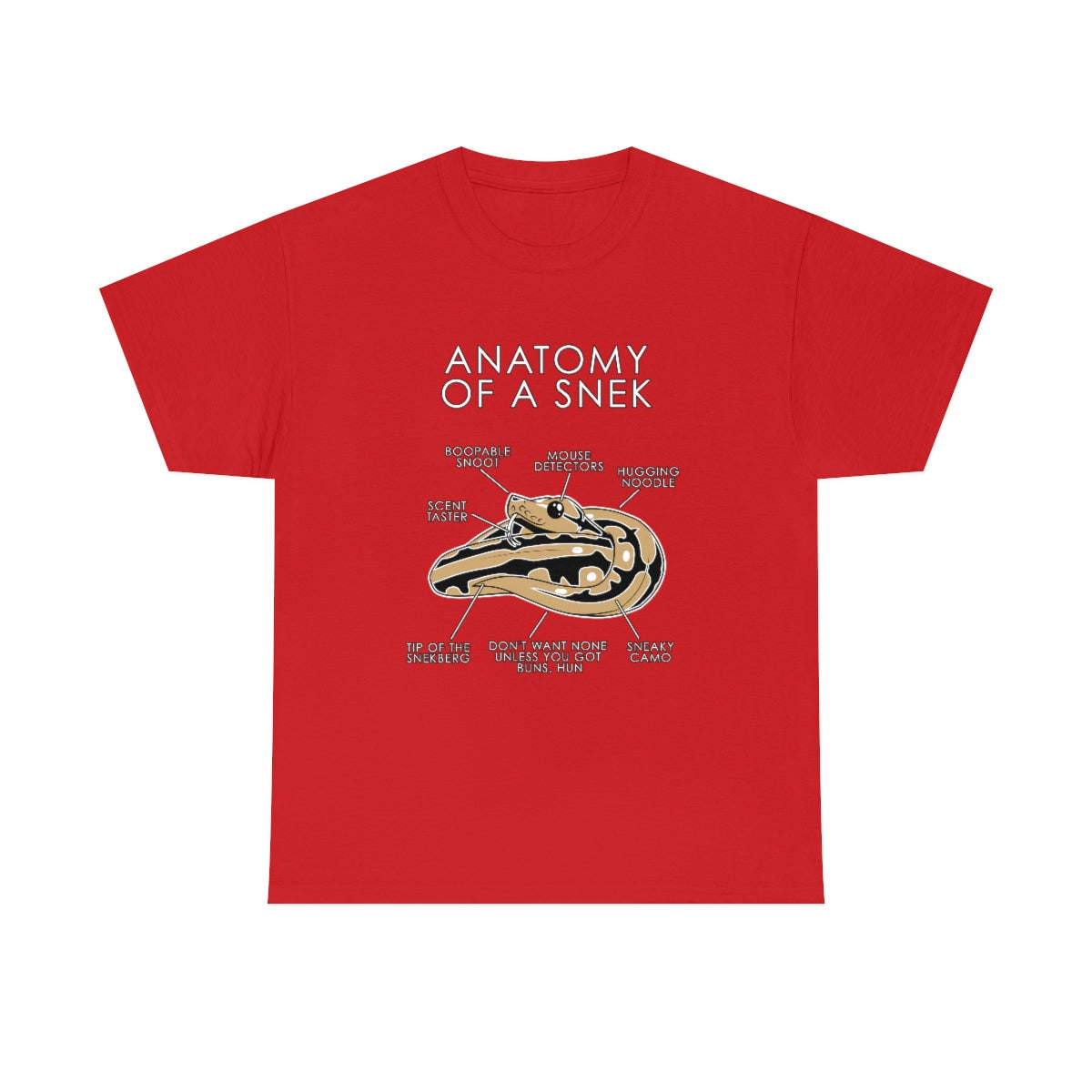 Snek Natural - T-Shirt T-Shirt Artworktee Red S 