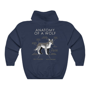 Wolf Natural - Hoodie Hoodie Artworktee Navy Blue S 