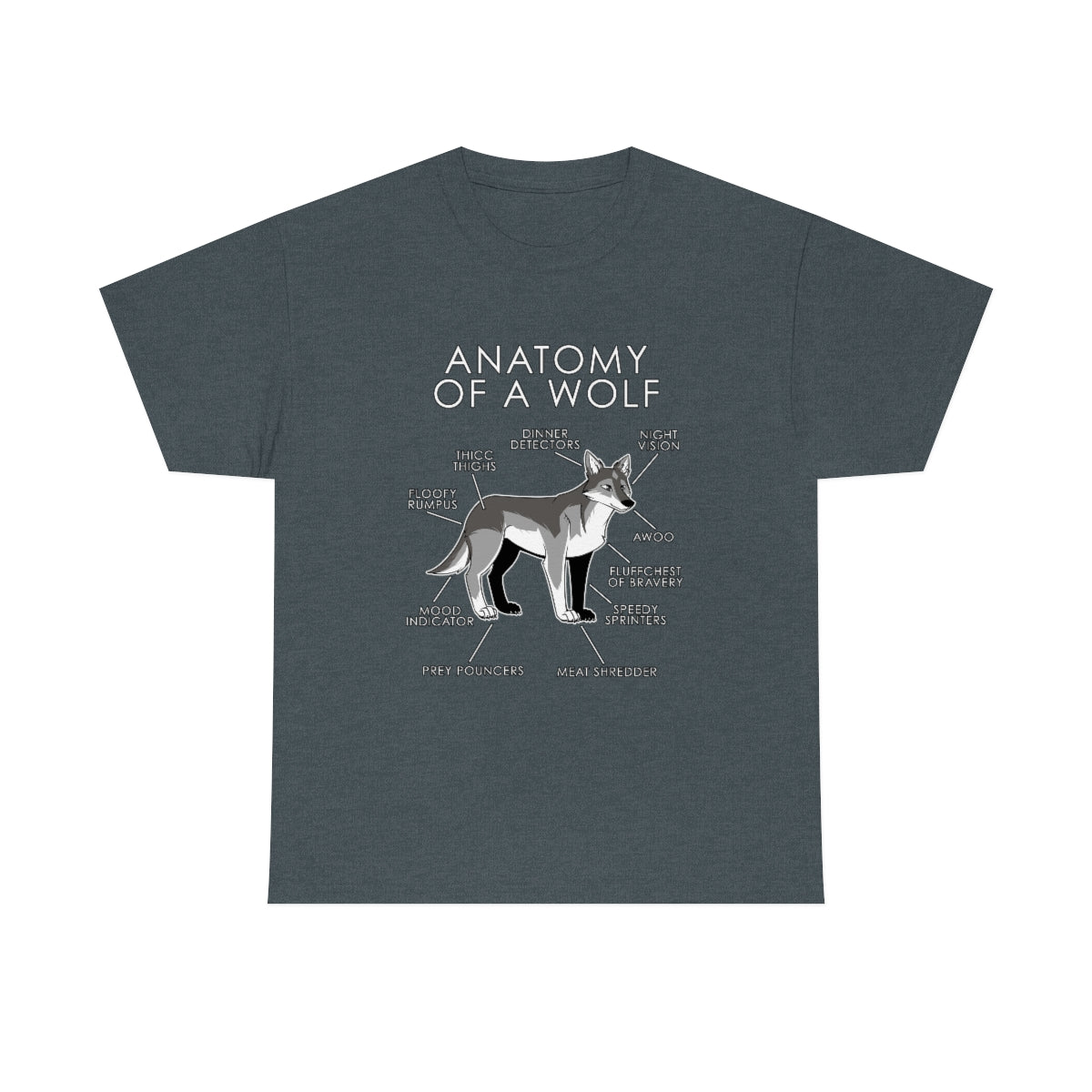 Wolf Natural - T-Shirt T-Shirt Artworktee Dark Heather S 