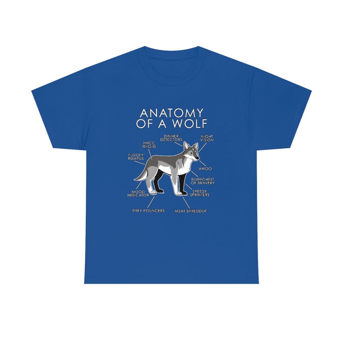 Wolf Natural - T-Shirt T-Shirt Artworktee Royal Blue S 