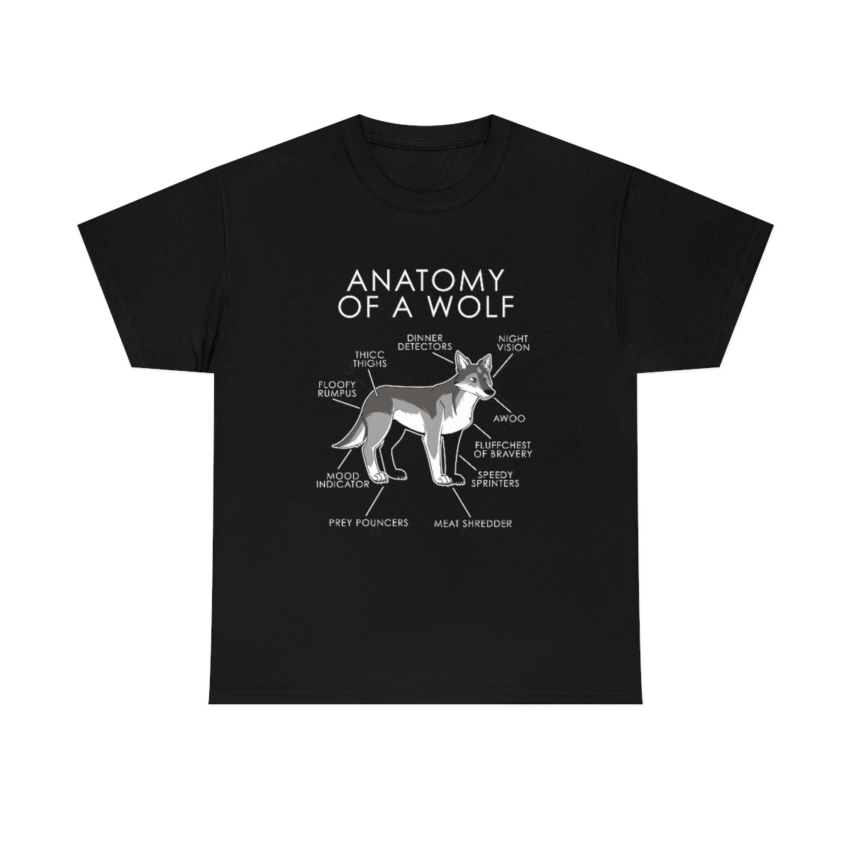 Wolf Natural - T-Shirt T-Shirt Artworktee Black S 