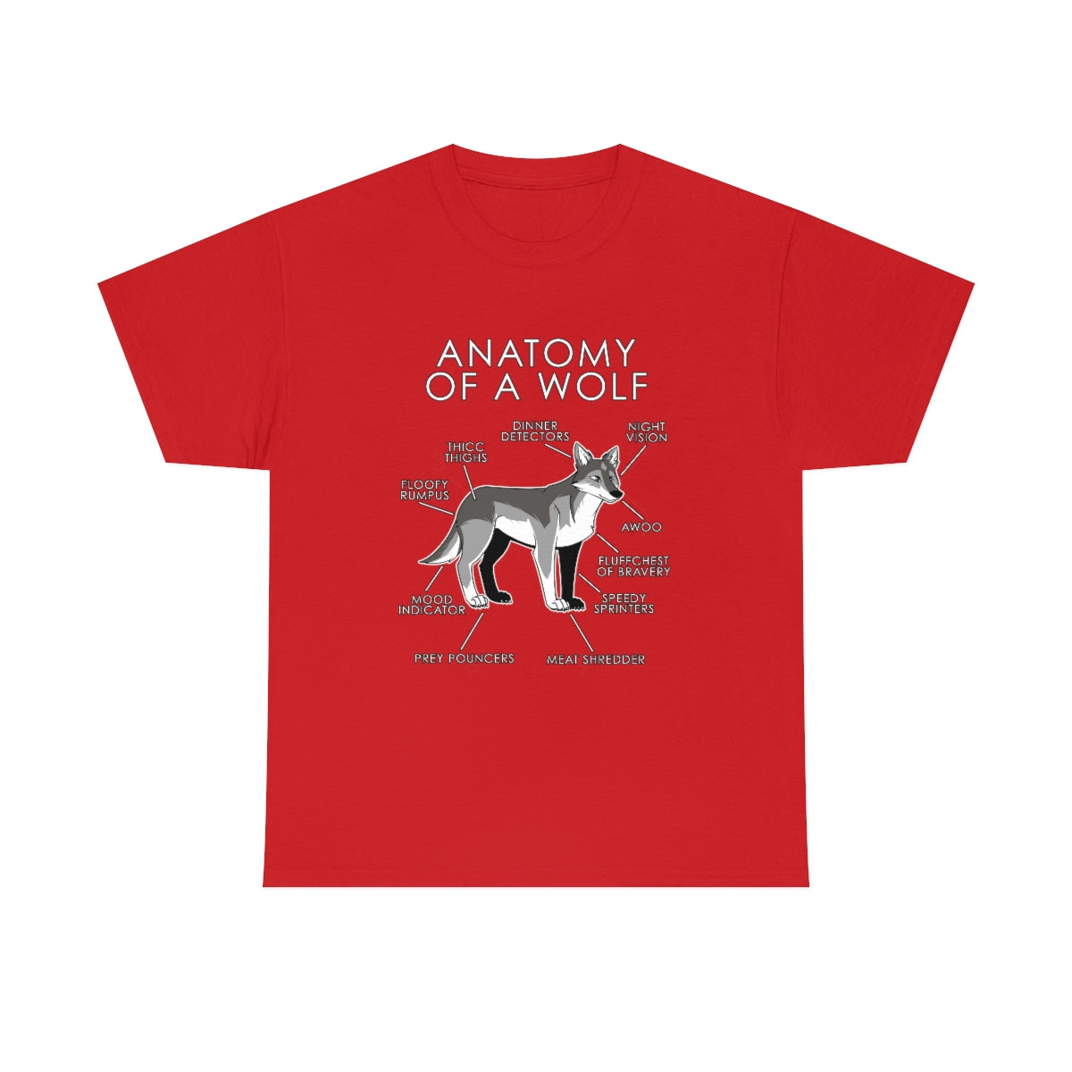 Wolf Natural - T-Shirt T-Shirt Artworktee Red S 