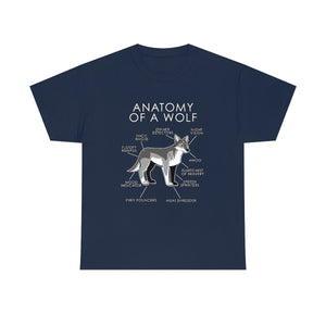 Wolf Natural - T-Shirt T-Shirt Artworktee Navy Blue S 