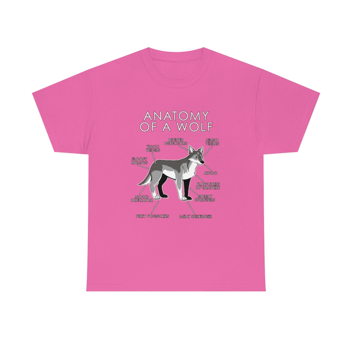 Wolf Natural - T-Shirt T-Shirt Artworktee Pink S 