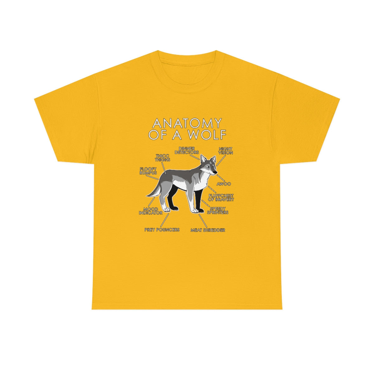 Wolf Natural - T-Shirt T-Shirt Artworktee Gold S 