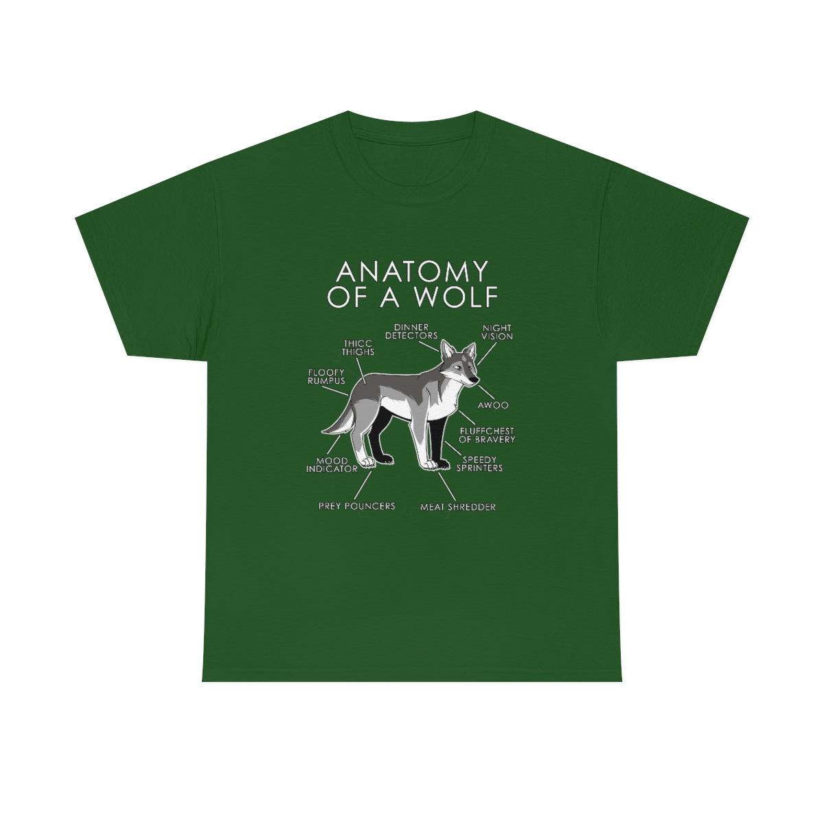 Wolf Natural - T-Shirt T-Shirt Artworktee Green S 