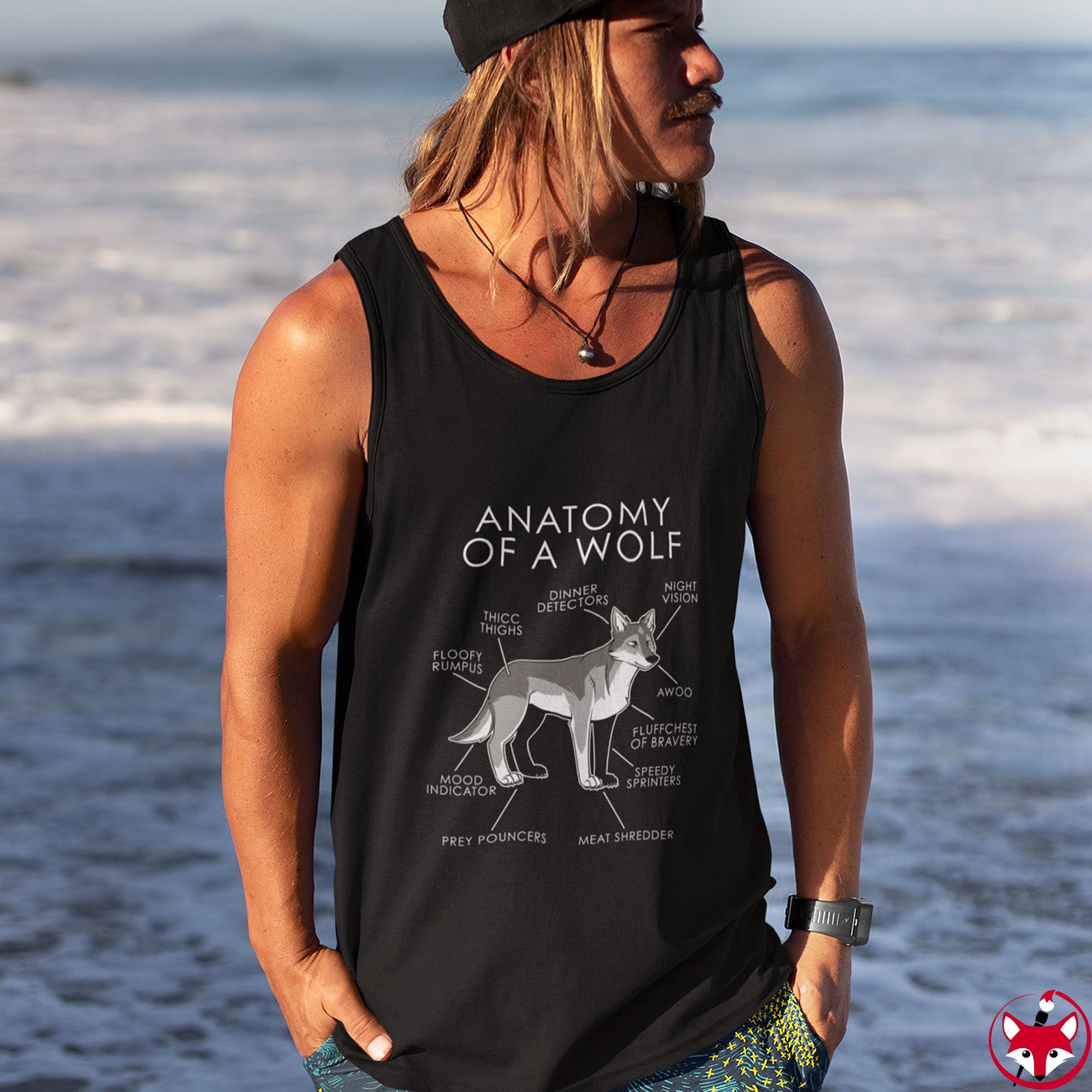 Wolf Natural - Tank Top Tank Top Artworktee 