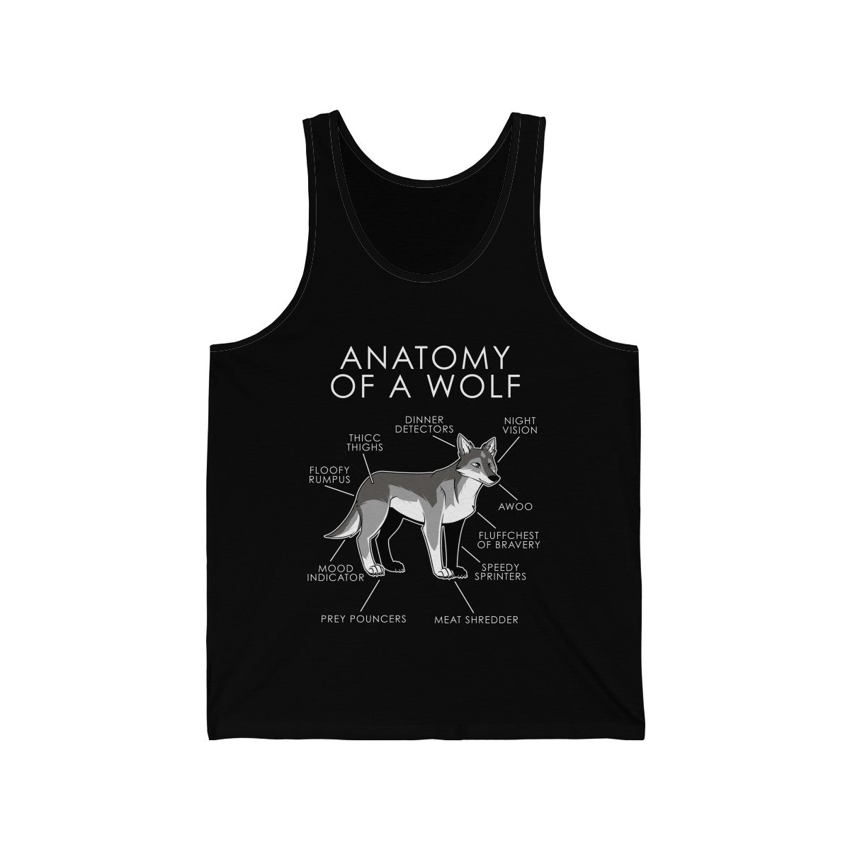 Wolf Natural - Tank Top Tank Top Artworktee Black XS 