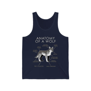 Wolf Natural - Tank Top Tank Top Artworktee Navy Blue XS 