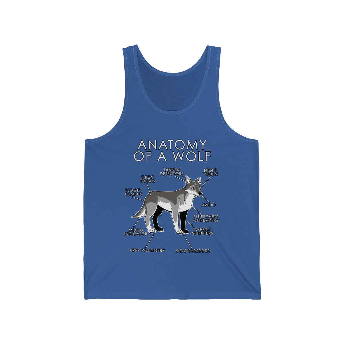 Wolf Natural - Tank Top Tank Top Artworktee Royal Blue XS 