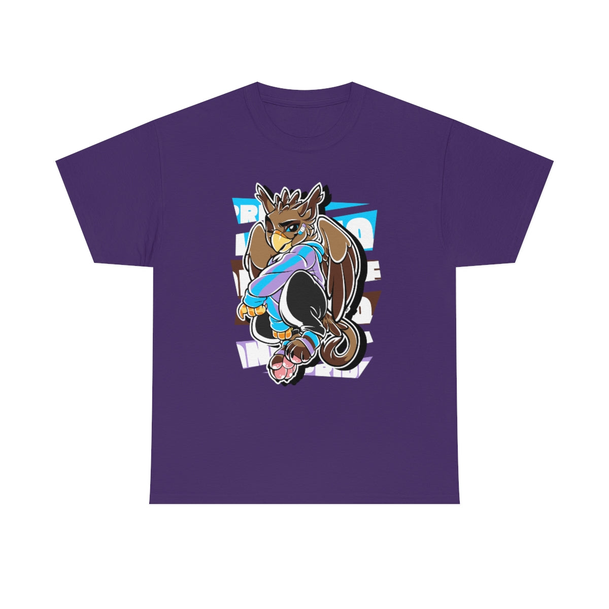 Androsexual Pride Boris Gryphon - T-Shirt T-Shirt Artworktee Purple S 