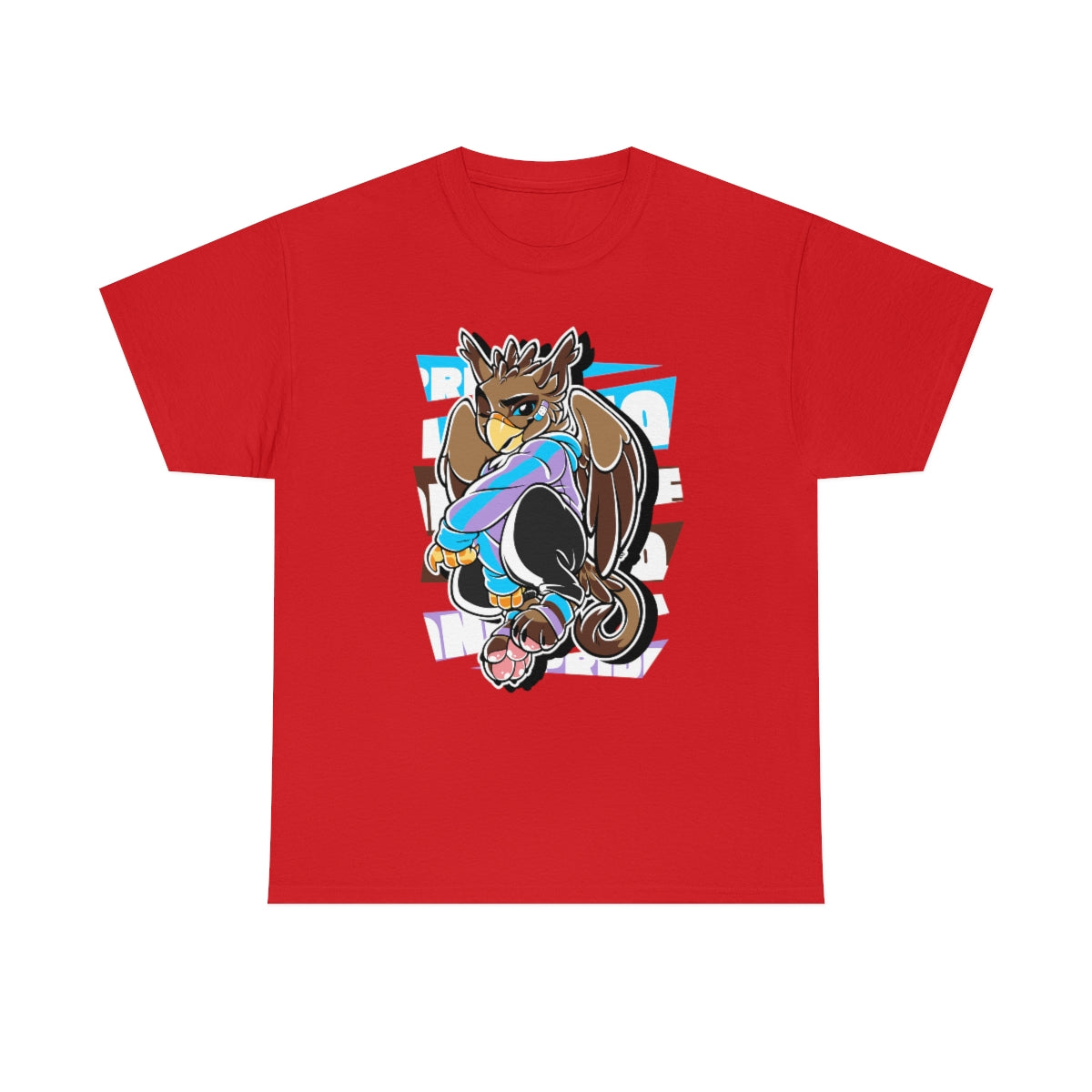 Androsexual Pride Boris Gryphon - T-Shirt T-Shirt Artworktee Red S 
