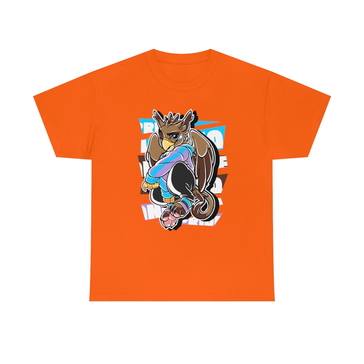 Androsexual Pride Boris Gryphon - T-Shirt T-Shirt Artworktee Orange S 