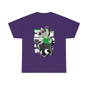 Aromantic Pride Cody Raccoon - T-Shirt T-Shirt Artworktee Purple S 