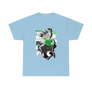 Aromantic Pride Cody Raccoon - T-Shirt T-Shirt Artworktee Light Blue S 