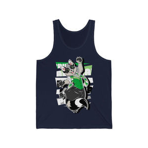 Aromantic Pride Cody Raccoon - Tank Top Tank Top Artworktee Navy Blue XS 