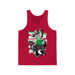 Aromantic Pride Cody Raccoon - Tank Top Tank Top Artworktee Red XS 