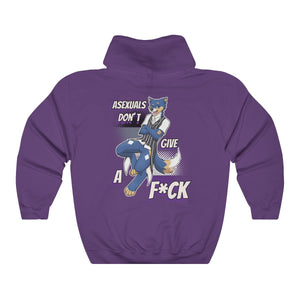Asexual Don't Give A F*ck - Hoodie Hoodie Artemis Wishfoot Purple S 