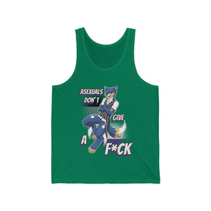 Asexual Don't Give A F*ck - Tank Top Tank Top Artemis Wishfoot Green XS 