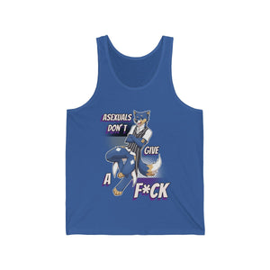 Asexual Don't Give A F*ck - Tank Top Tank Top Artemis Wishfoot Royal Blue XS 