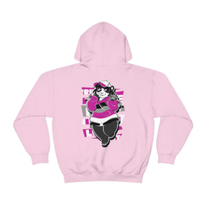 Asexual Pride Casey Panda - Hoodie Hoodie Artworktee Light Pink S 