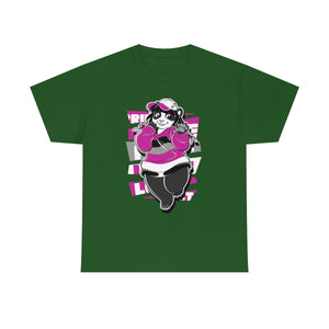 Asexual Pride Casey Panda - T-Shirt T-Shirt Artworktee Green S 