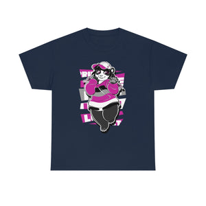 Asexual Pride Casey Panda - T-Shirt T-Shirt Artworktee Navy Blue S 
