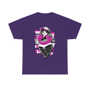 Asexual Pride Casey Panda - T-Shirt T-Shirt Artworktee Purple S 