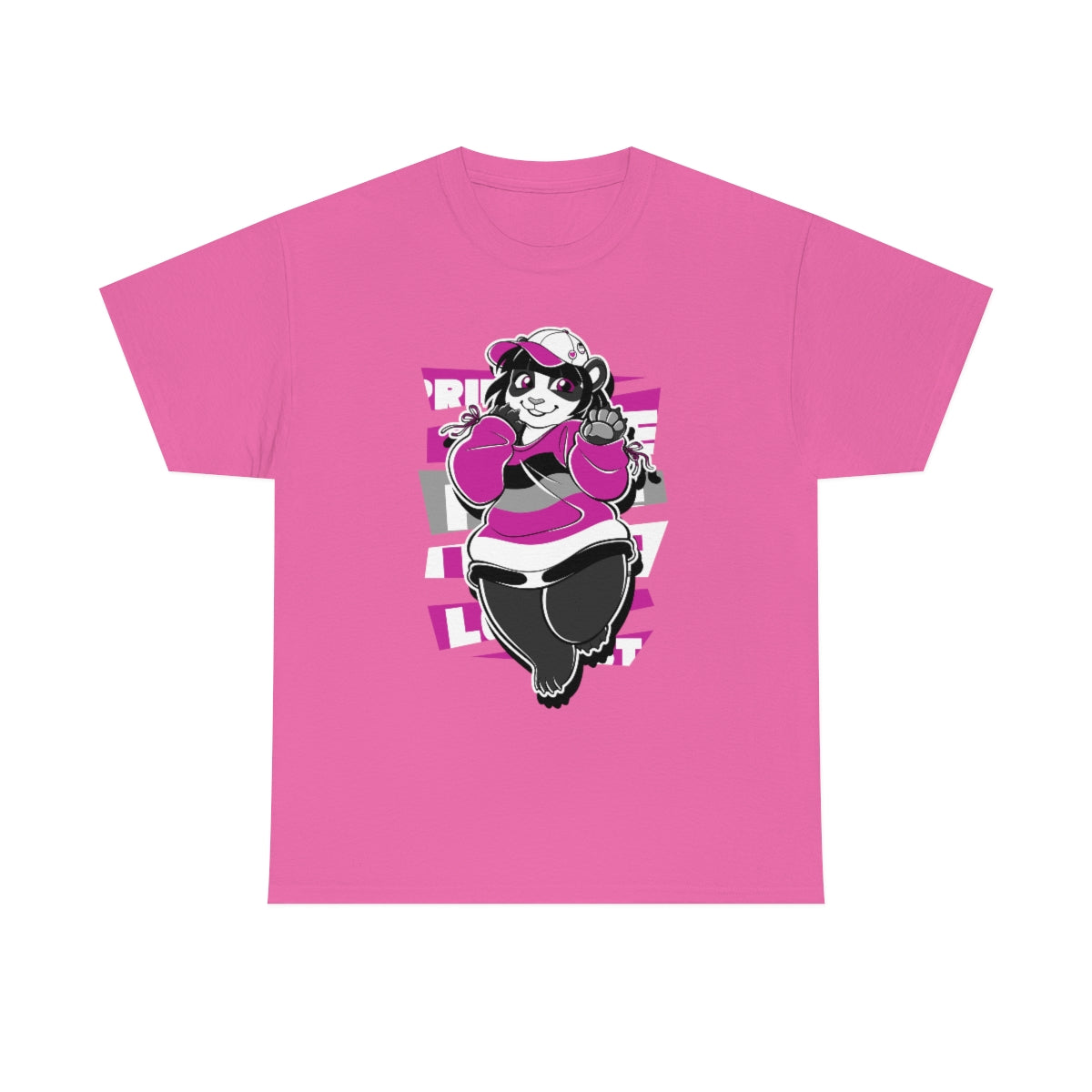 Asexual Pride Casey Panda - T-Shirt T-Shirt Artworktee Pink S 