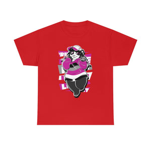 Asexual Pride Casey Panda - T-Shirt T-Shirt Artworktee Red S 