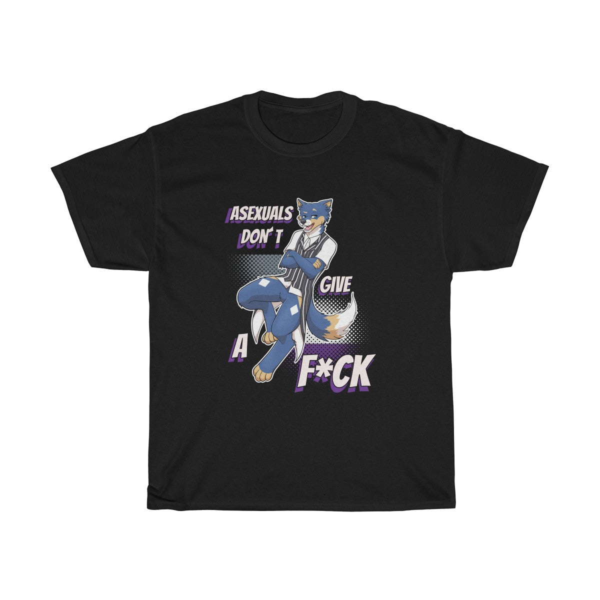 Asexual Don't Give A F*ck - T-Shirt T-Shirt Artemis Wishfoot Black S 