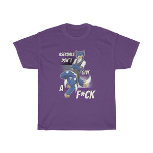 Asexual Don't Give A F*ck - T-Shirt T-Shirt Artemis Wishfoot Purple S 