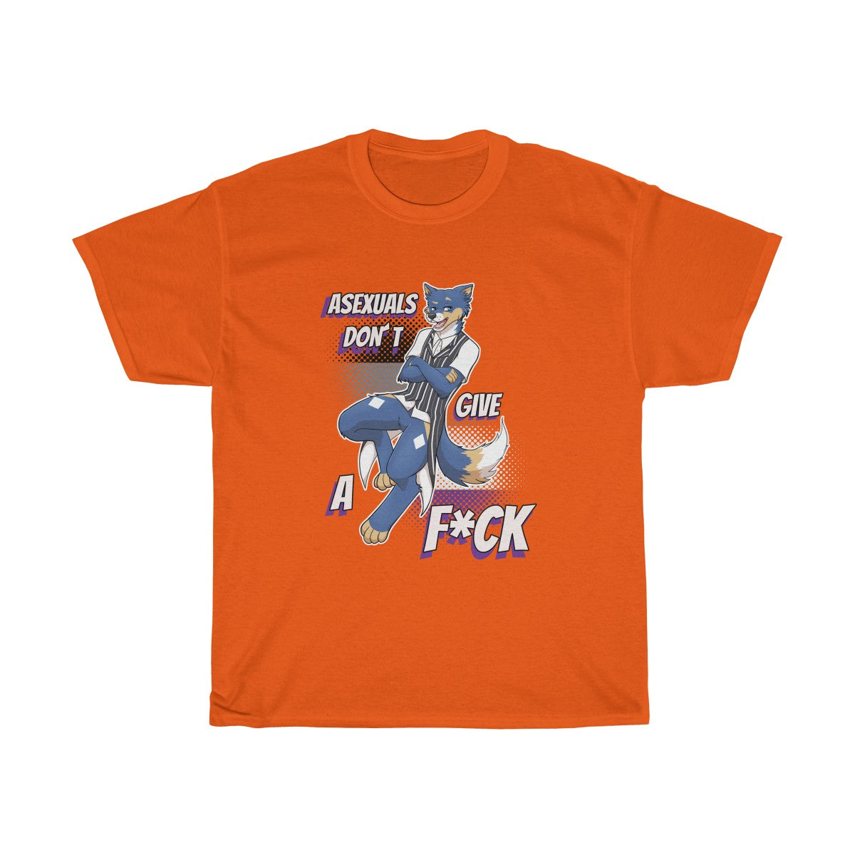 Asexual Don't Give A F*ck - T-Shirt T-Shirt Artemis Wishfoot Orange S 
