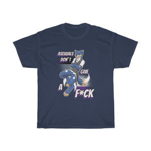 Asexual Don't Give A F*ck - T-Shirt T-Shirt Artemis Wishfoot Navy Blue S 
