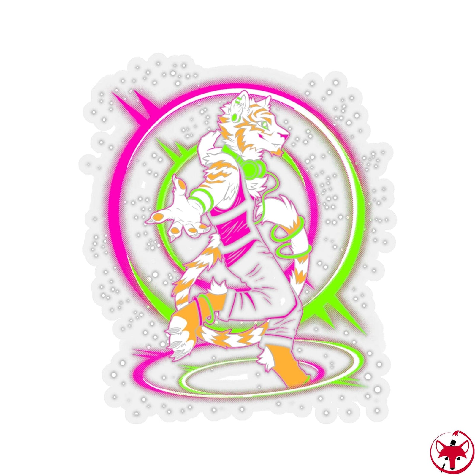 Blue Stripetiger 2 - Sticker Sticker Artworktee 