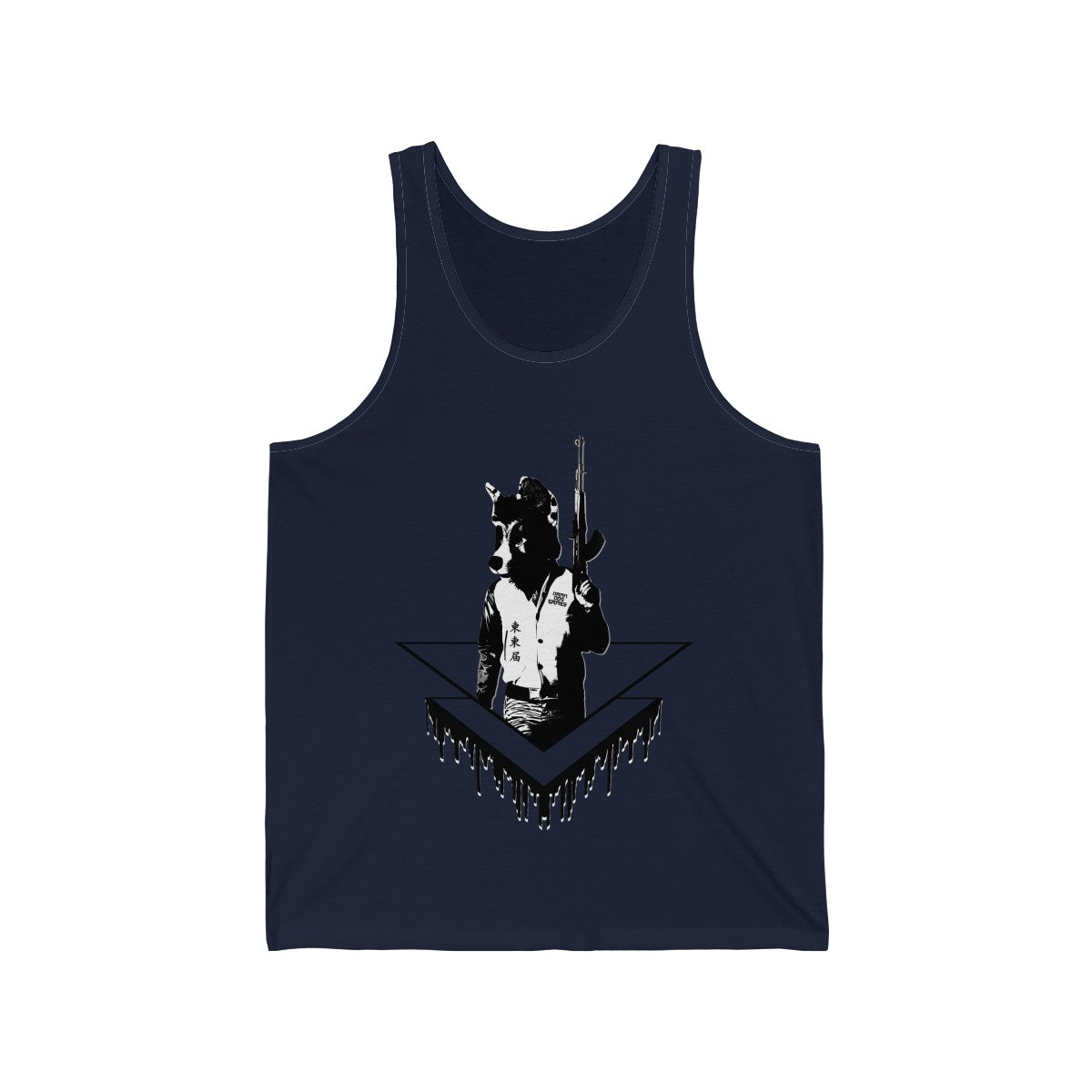 Battle Coyote - Tank Top Tank Top Corey Coyote Navy Blue XS 