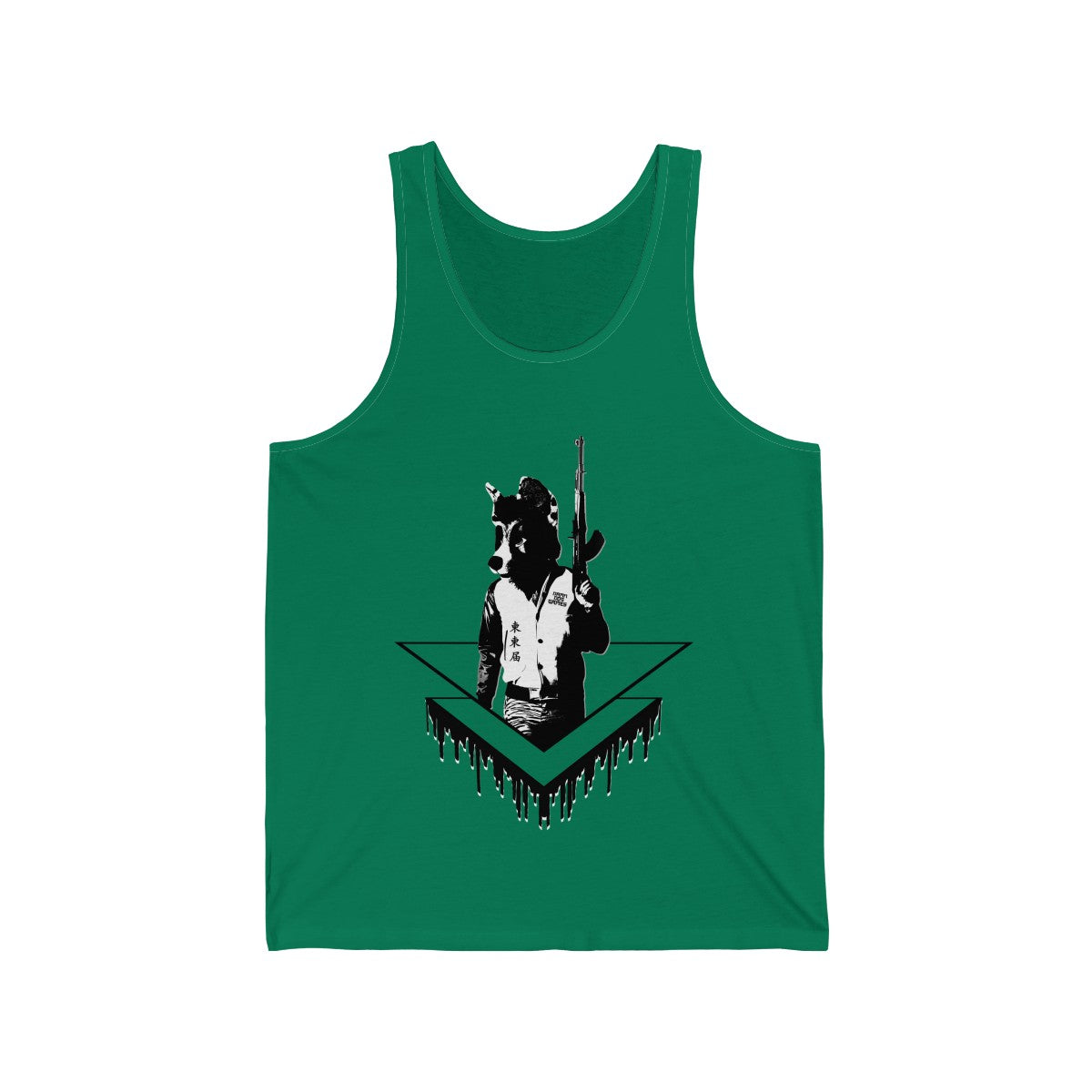 Battle Coyote - Tank Top Tank Top Corey Coyote Green XS 