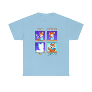 Be Happy - T-Shirt T-Shirt Artworktee Light Blue S 