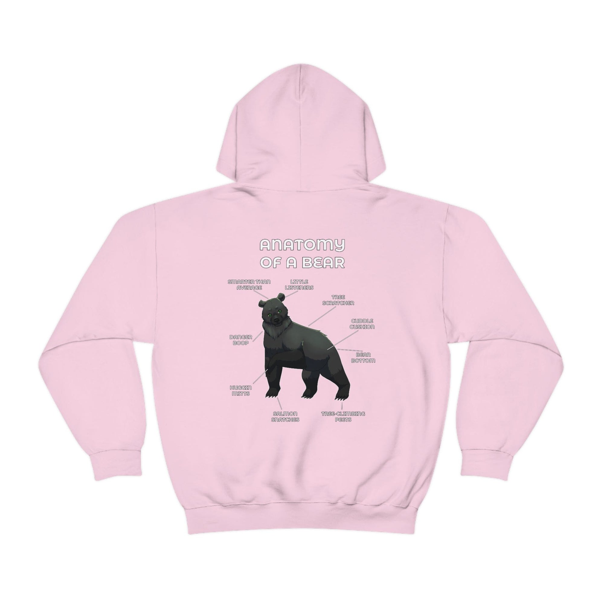 Bear Black - Hoodie Hoodie Artworktee Light Pink S 