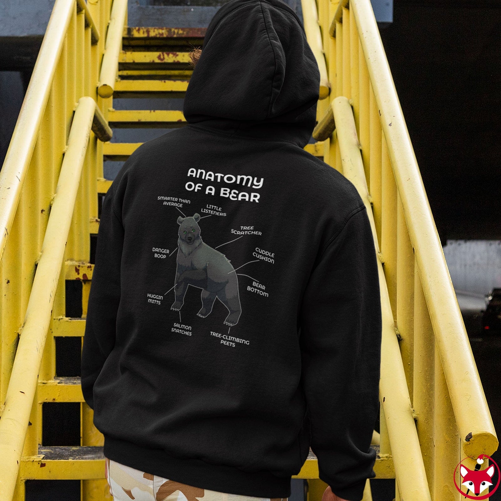 Bear Black - Hoodie Hoodie Artworktee 