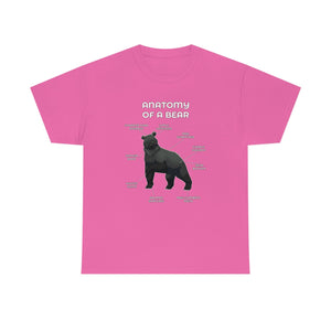 Bear Black - T-Shirt T-Shirt Artworktee Pink S 