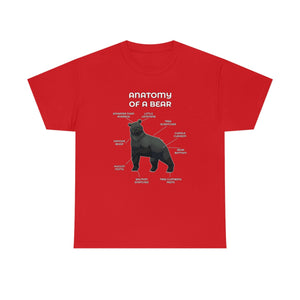 Bear Black - T-Shirt T-Shirt Artworktee Red S 