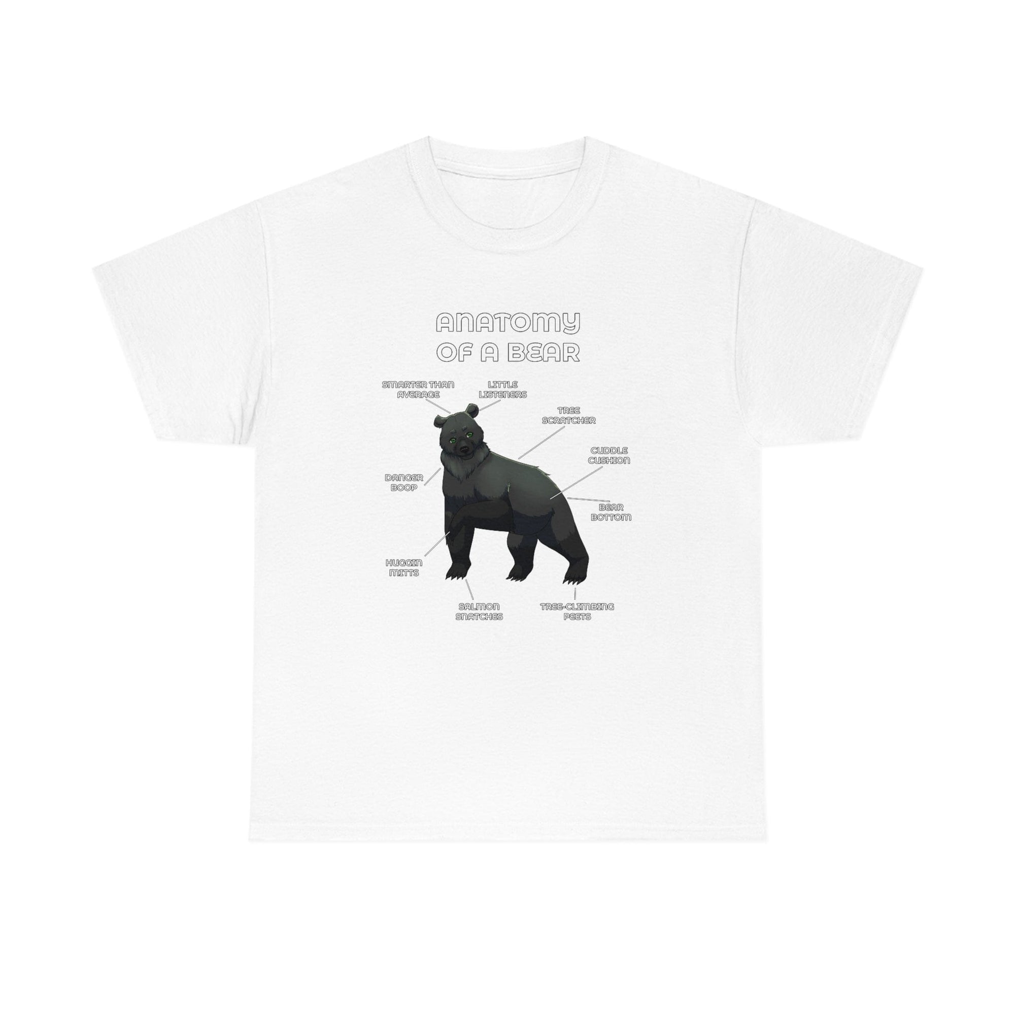 Bear Black - T-Shirt T-Shirt Artworktee White S 