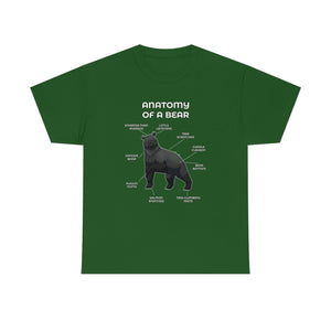 Bear Black - T-Shirt T-Shirt Artworktee Green S 
