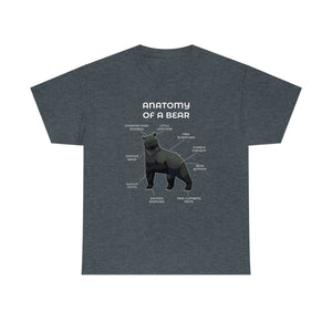 Bear Black - T-Shirt T-Shirt Artworktee Dark Heather S 