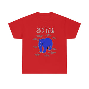 Bear Blue - T-Shirt T-Shirt Artworktee Red S 