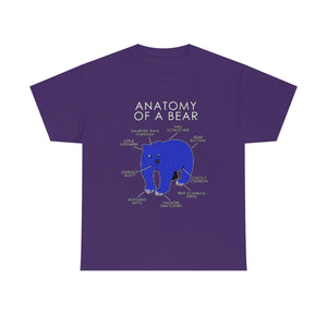 Bear Blue - T-Shirt T-Shirt Artworktee Purple S 