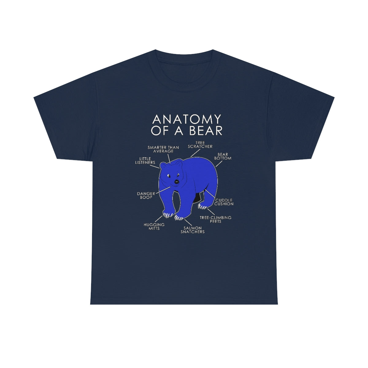 Bear Blue - T-Shirt T-Shirt Artworktee Navy Blue S 