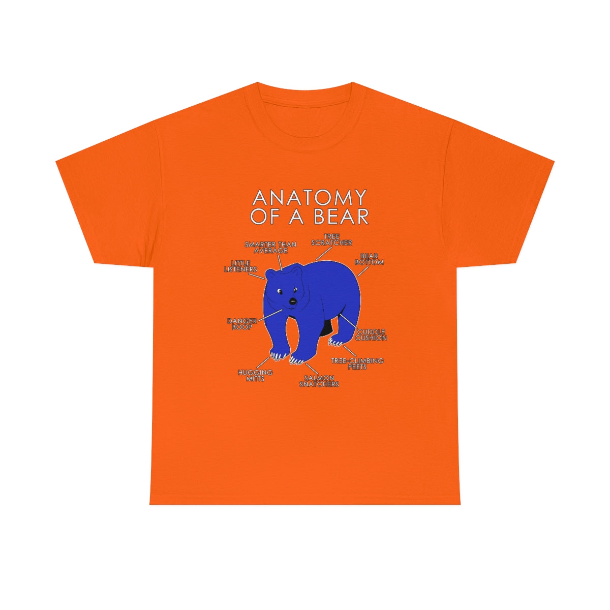 Bear Blue - T-Shirt T-Shirt Artworktee Orange S 